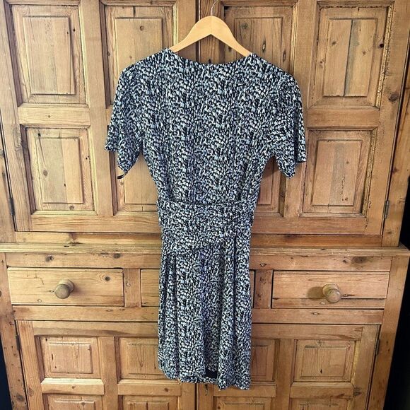 Ann Taylor Small Blue‎ White V-Neck Wrap Dress - Picture 7 of 8